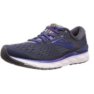 Brooks Mens Transcend 6 Running Shoes Blue White Sneakers Size 9.5